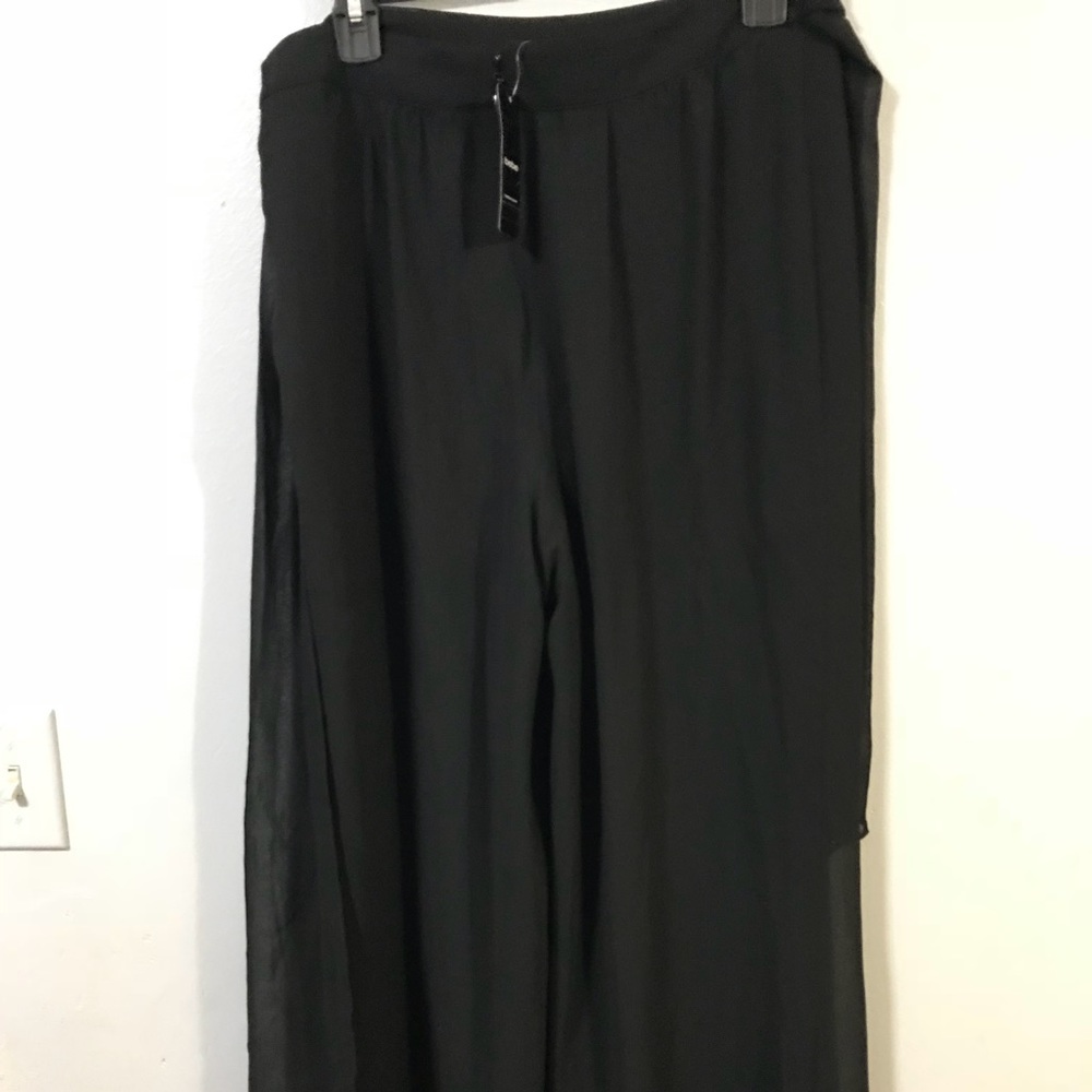 Bebe black sheer pants!